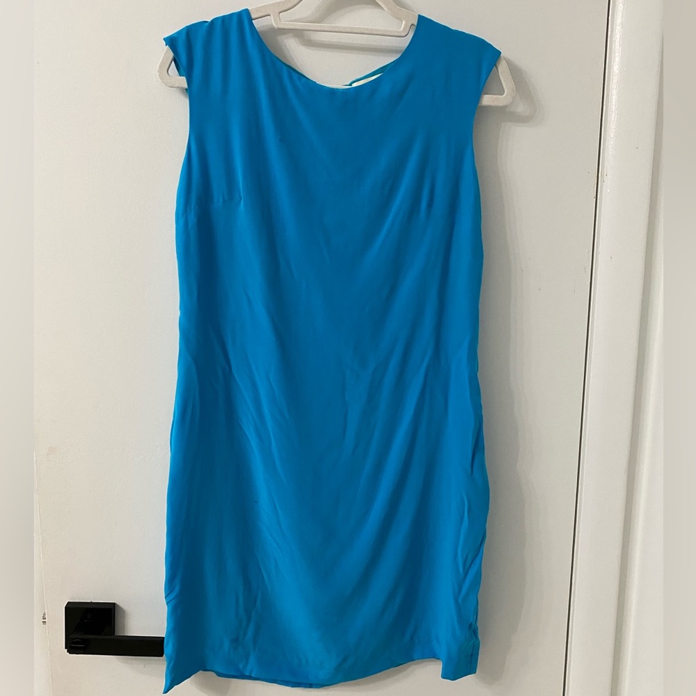 Cynthia Rowley pure silk blue dress